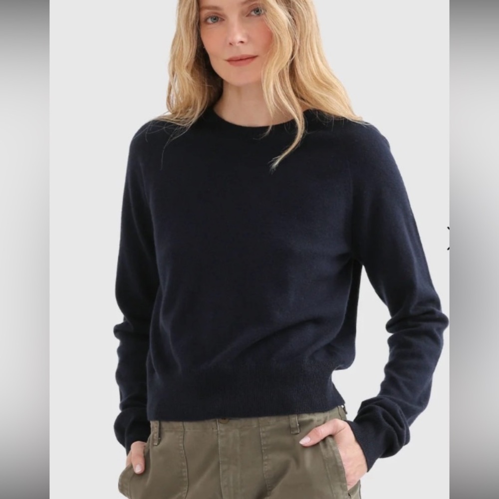 KULE Navy Crew Neck Sweater